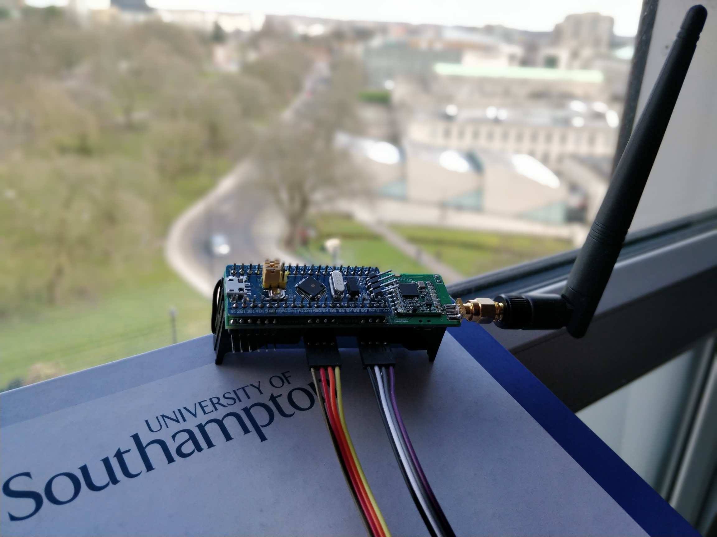 I built a multi-sensor LoRaWAN node with Matthew Wood that consists of a low-power STM32 